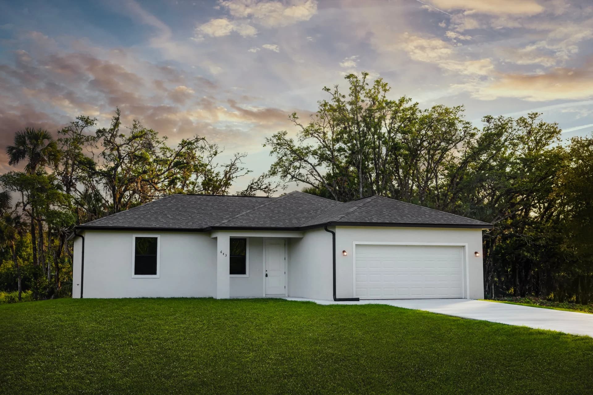 Northwood Homes new construction residence in Lehigh Acres, Lee County, Florida